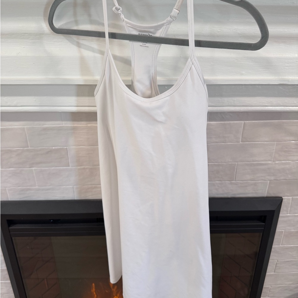 Old Navy Active White Tank dress